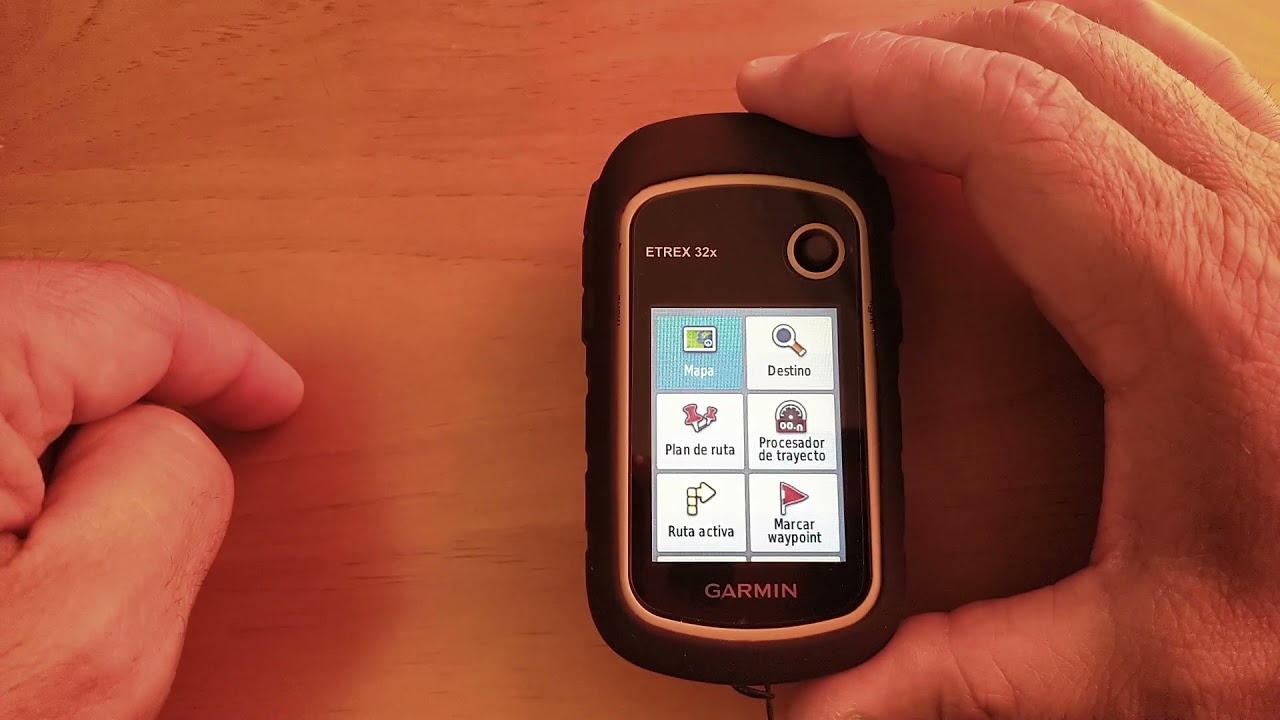 GPS Garmin Etrex 32x  Iniciar una ruta en el navegador