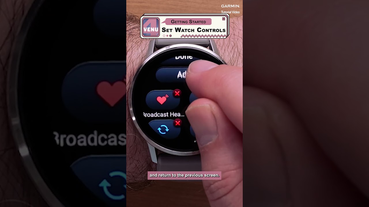 Tutorial - Venu 4: Set Watch Controls #venu4 #garminwatch #garmintutorial
