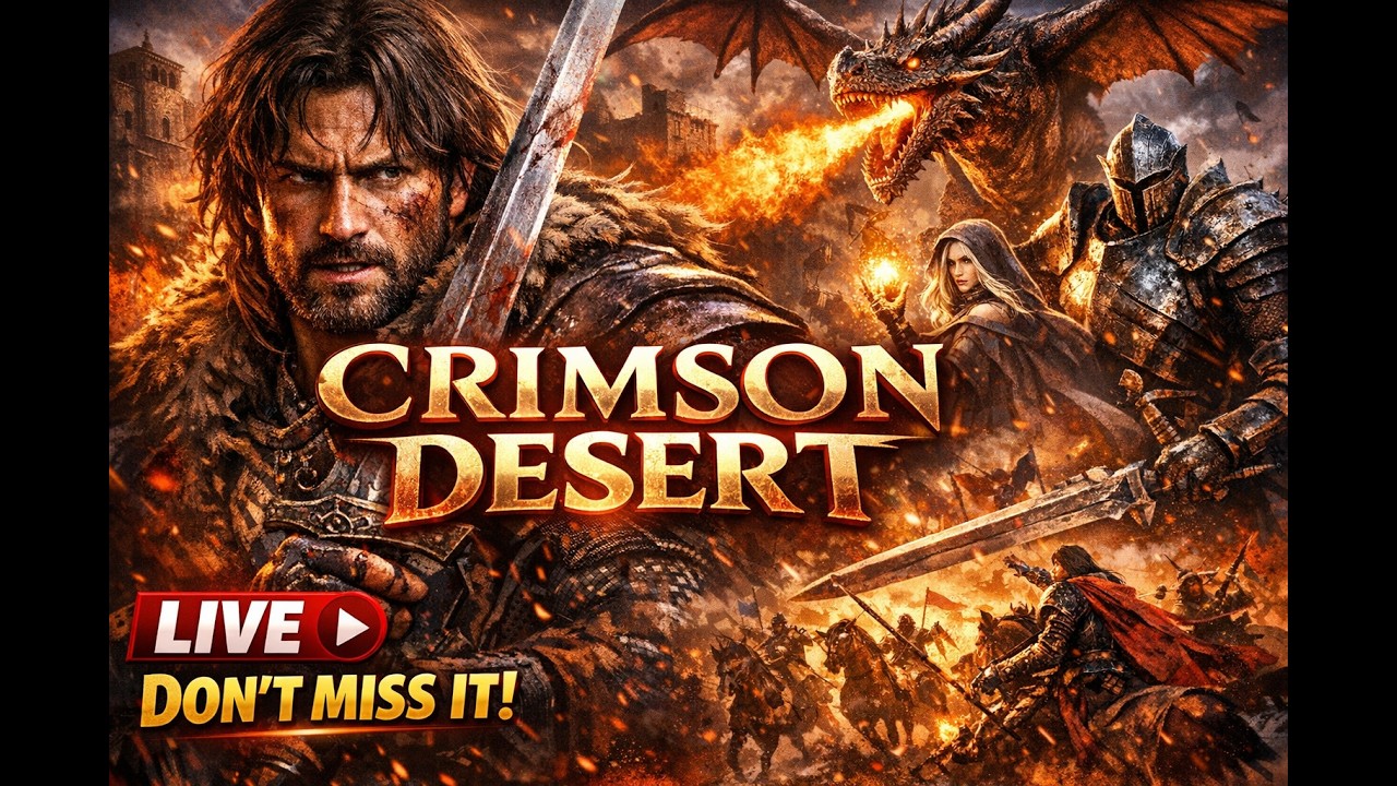 Crimson Desert — Новый открытый мир | Первый взгляд | Стрим