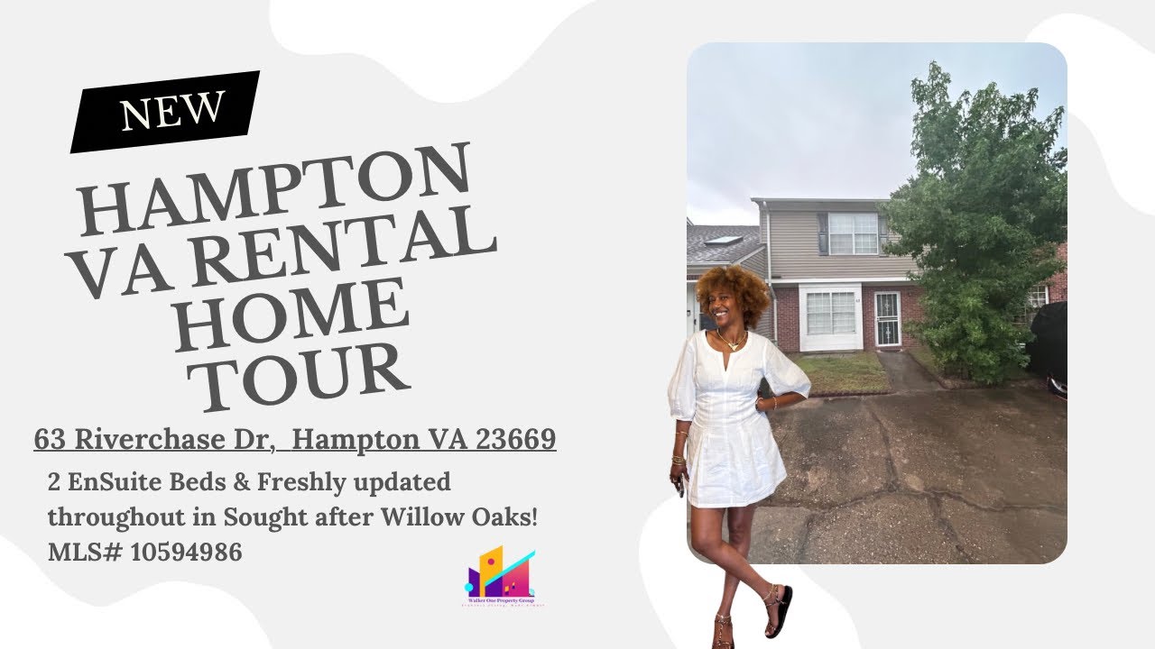 🏡Home For Rent in Hampton, VA | 2 Bed, 2.5 Bath Townhome | Willow Oaks Hidden Gem! #USA