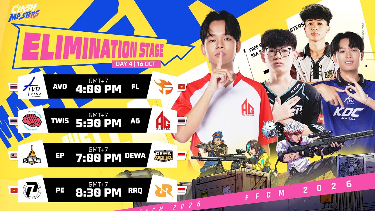 [EN] FFCM Elimination Stage Day 1 | Free Fire Clash Masters SEA 2026 Fall