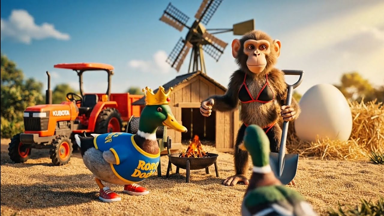 Baby Monkey and Dodo: Fun Farm Adventures, Magic Plants & Tractor Driving
