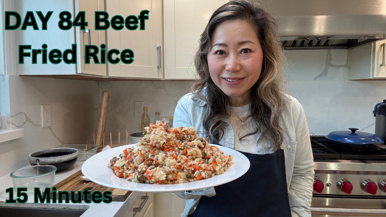 🥕🥩🥕DAY 84 - Beef Fried Rice #friedricerecipe #easyrecipes #video #quickmeals