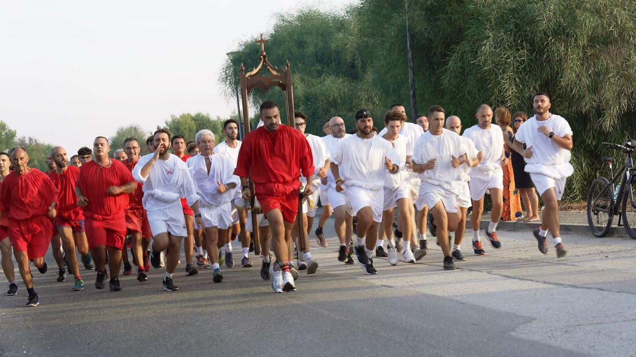 Nurachi, Sardegna. La Corsa in onore di Sant'Agostino. Prima Giornata Nurachi-San Giovanni di Sinis