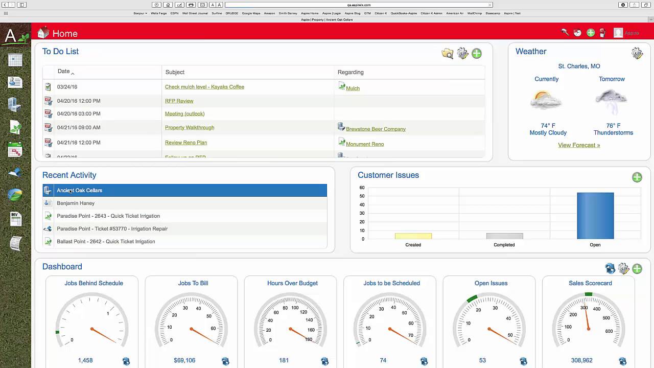 Aspire Software For Reporting Demo