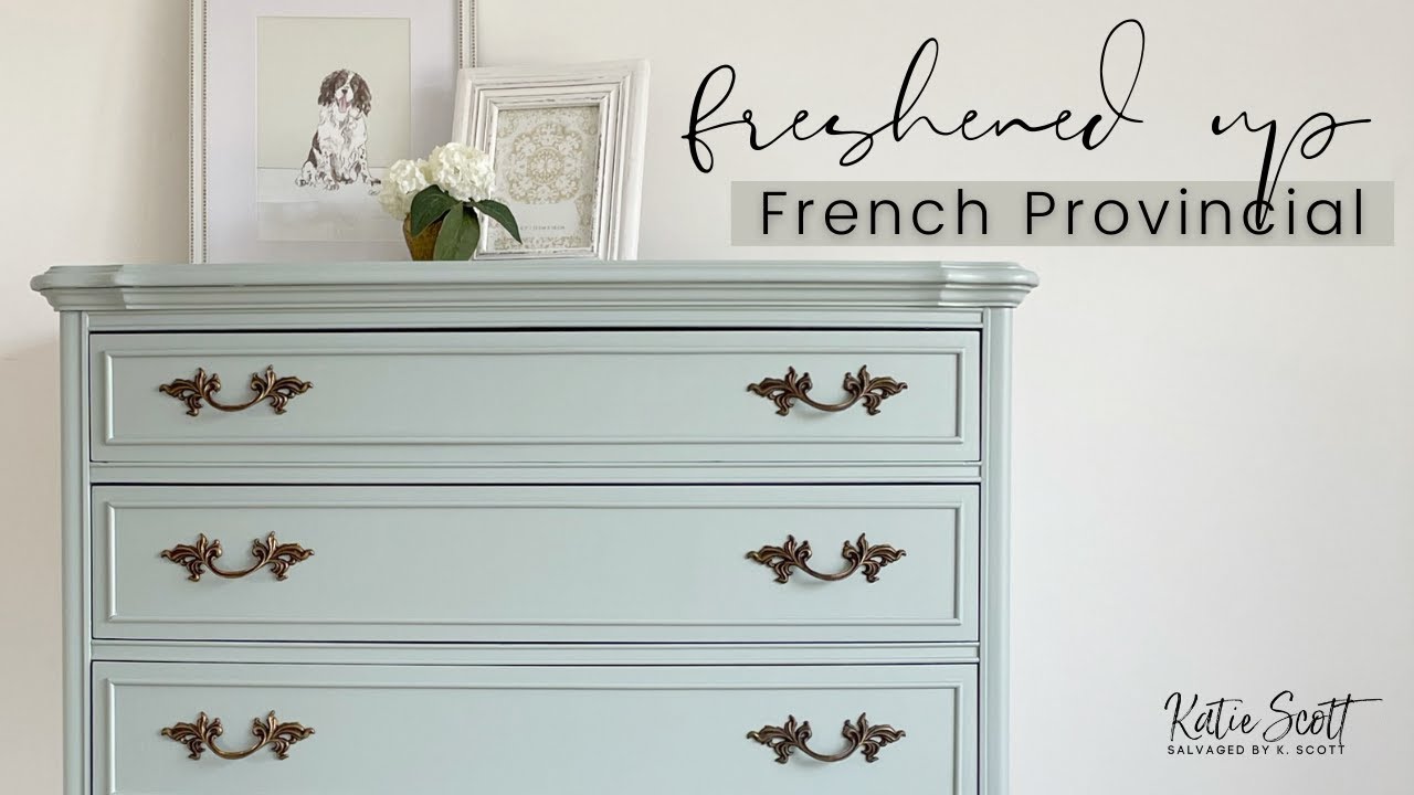 Freshened Up French Provincial Furniture Makeover