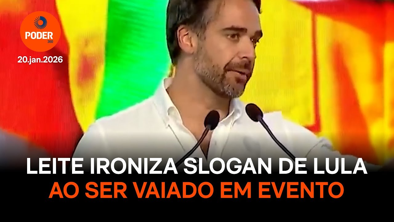 Leite ironiza slogan de Lula ao ser vaiado em evento com o petista