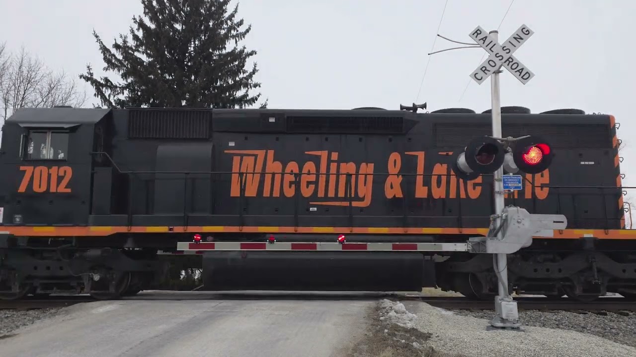 W&LE 7006 Leads Local w/ OLS 50th Anniversary East | CR 53 Railroad Crossing, Kirby, OH