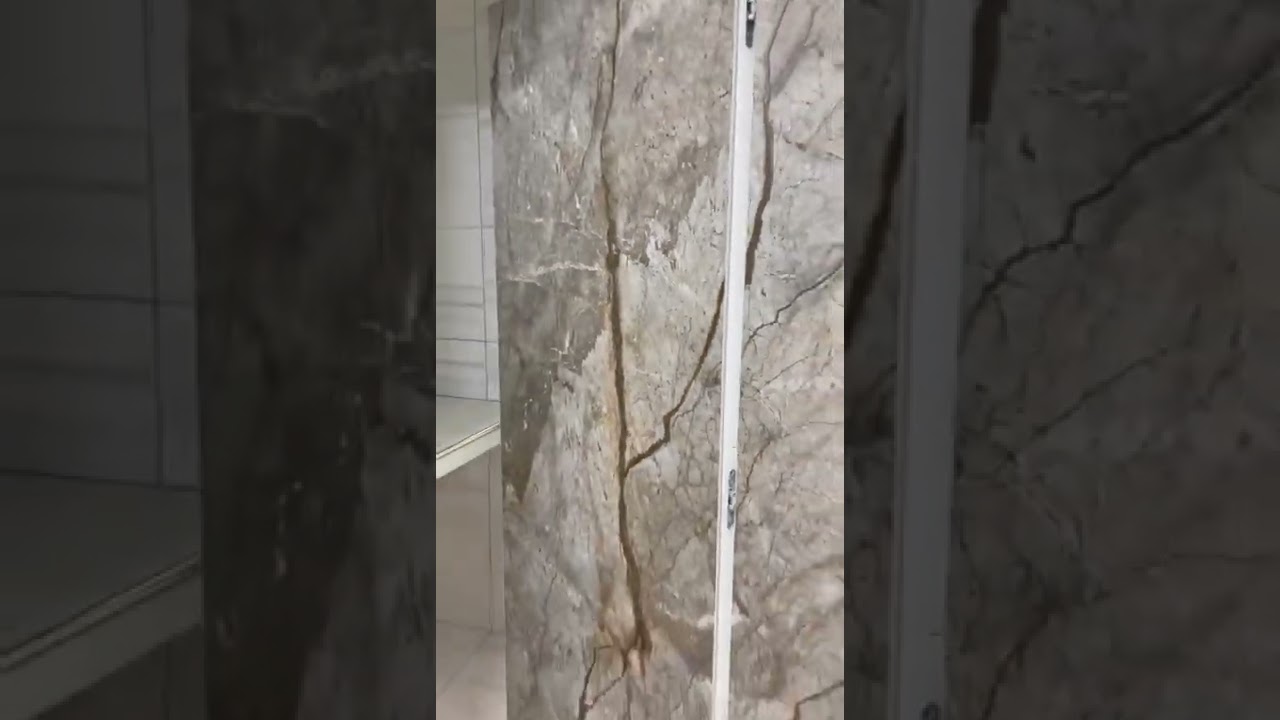 VIRO PARTENOPEA POSA - Porta rivestita con Lastra in gres Porcellanato effetto marmo
