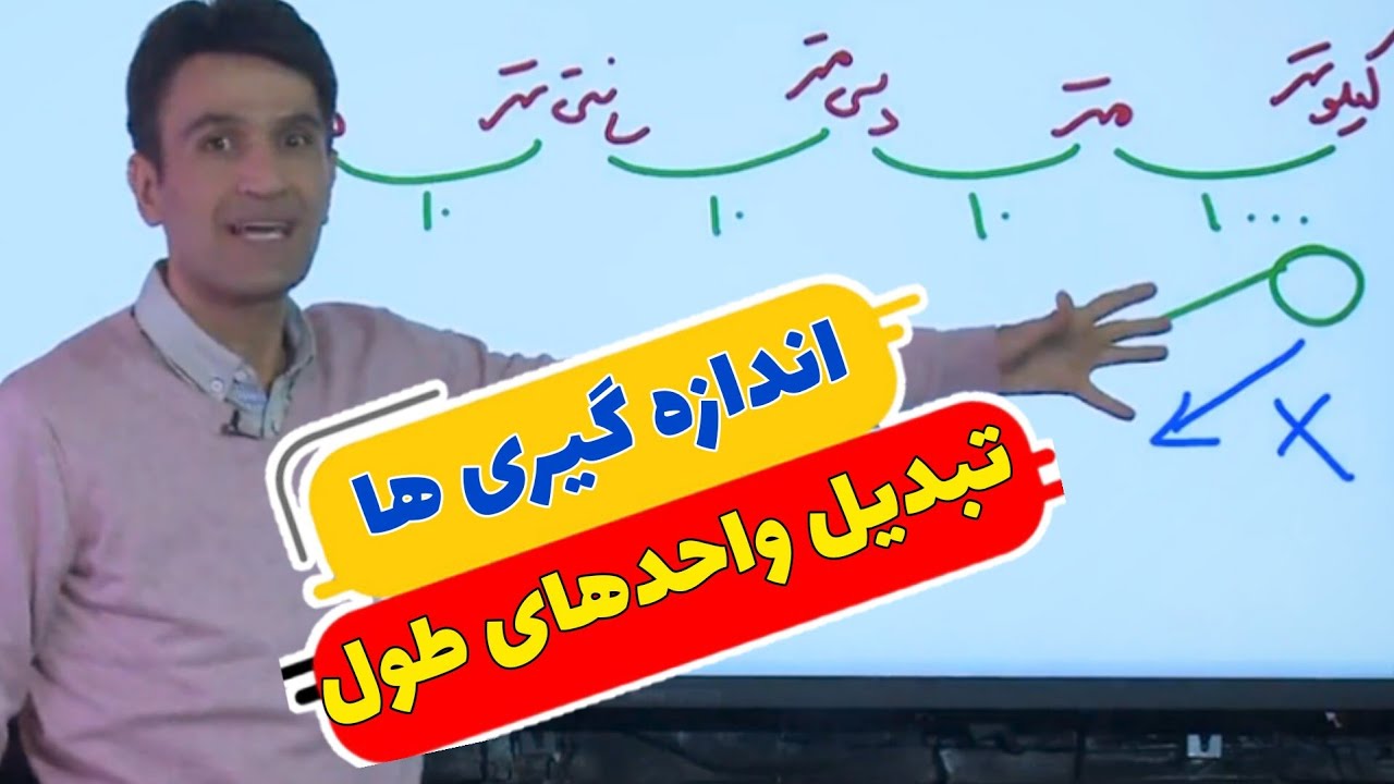 تبدیل واحد‌های طول /اندازه گیری ها /فصل پنجم ریاضی ششم