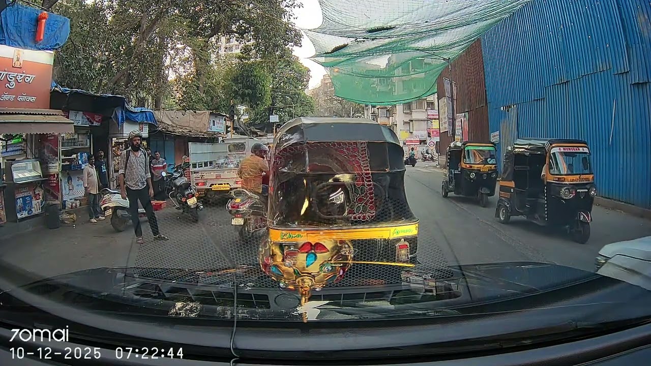 Rickshaw guy road rage. 