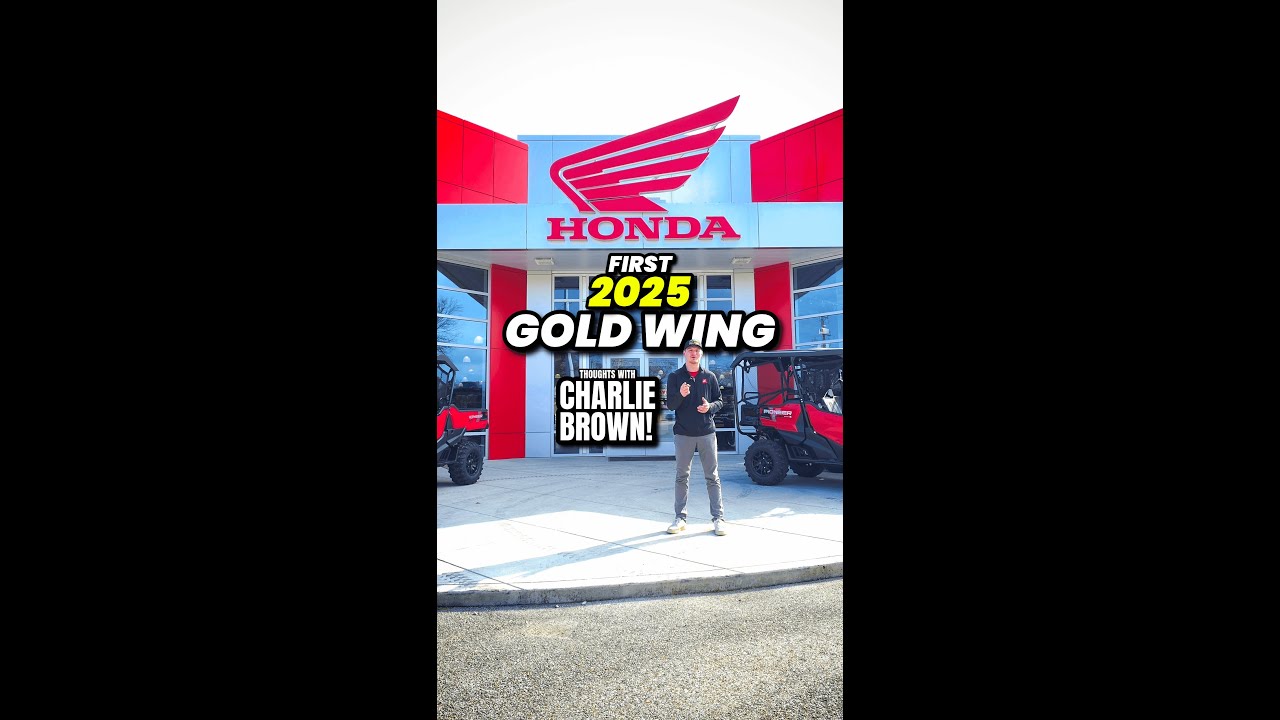 First 2025 Honda Gold Wing reaction with Charlie Brown!
