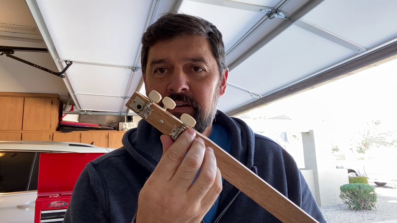 Simple strumstick Mackie music stick 3-string instrument part I