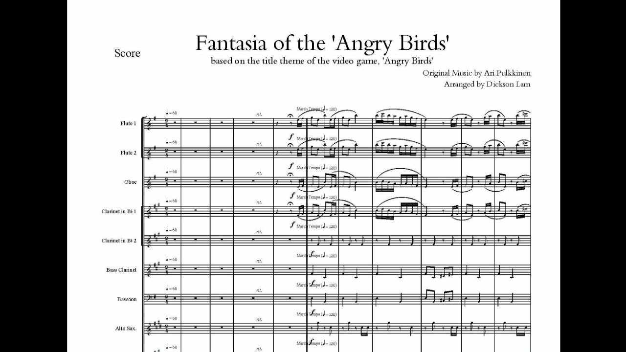 Fantasia of the 'Angry Birds' - Concert Band