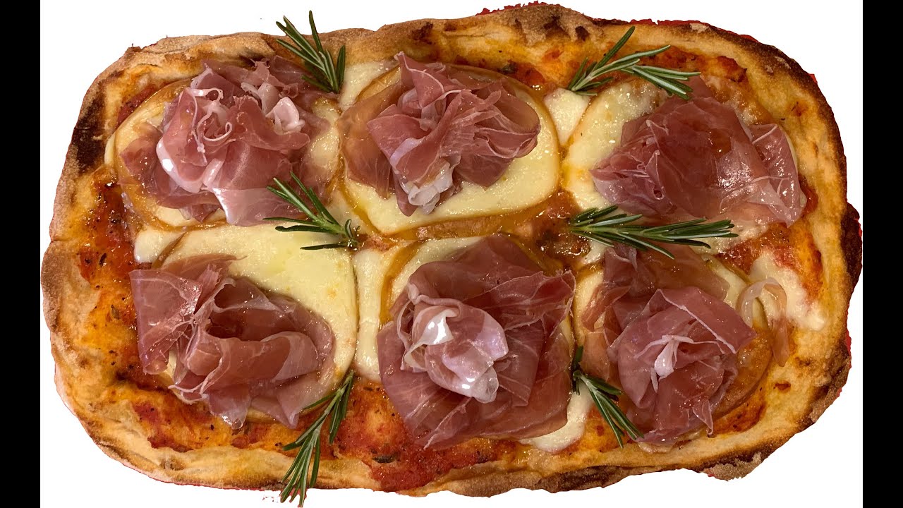 Pizzicata - Prosciutto crudo - Scamorza - Rosmarino - Salsa di Pomodoro - Mozzarella