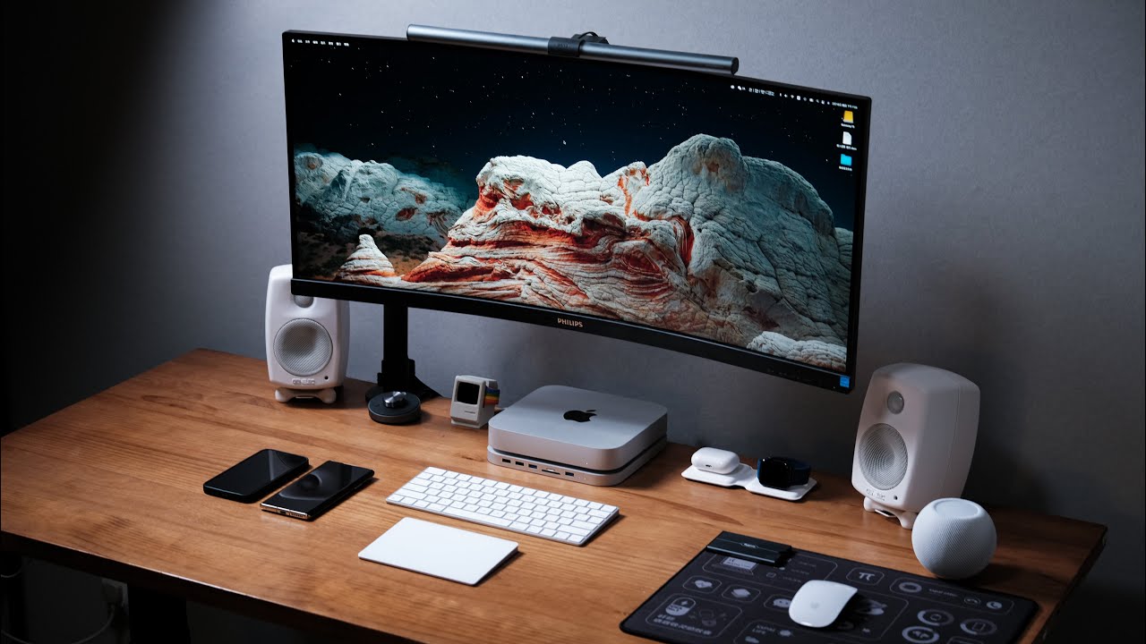 超实用的Mac mini桌面搭配｜我的2021全新桌面｜桌面美化 Desksetup ｜HomeOffice