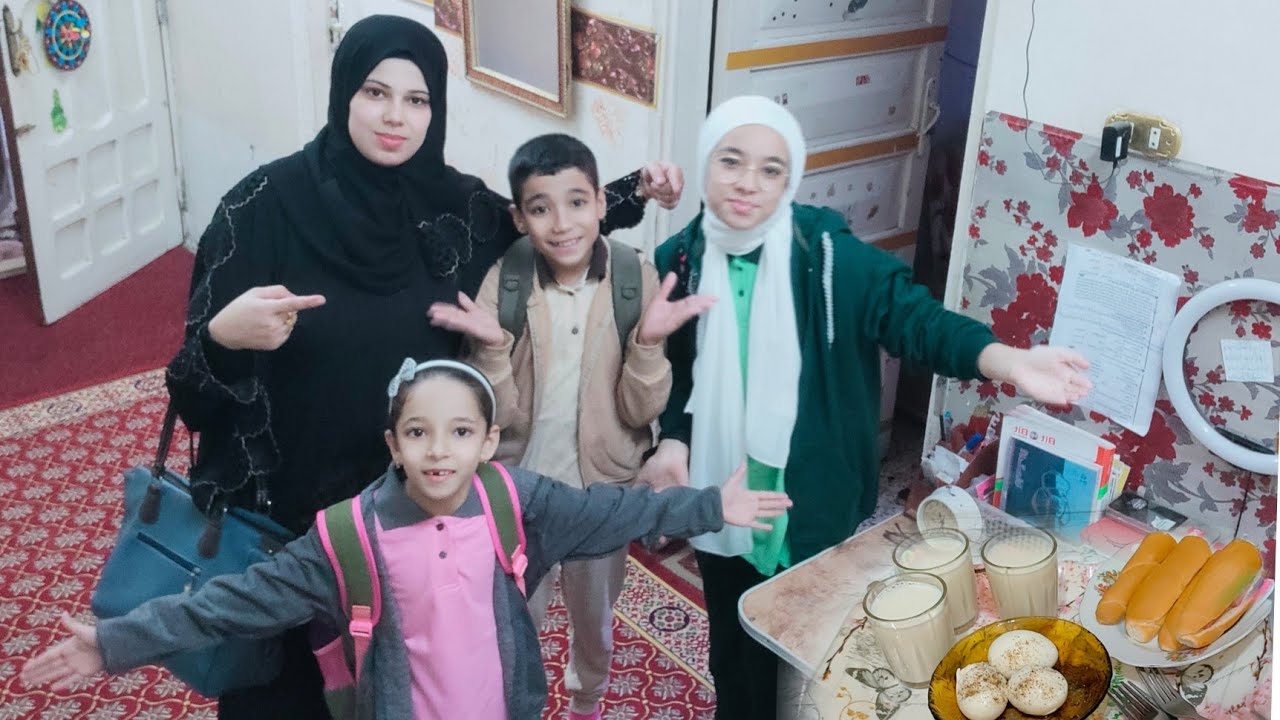 روتين أول يوم مدرسه لولادي وفرحة ندي وكله علي الطبيعه أتفضلوا عندنا🥰🥰