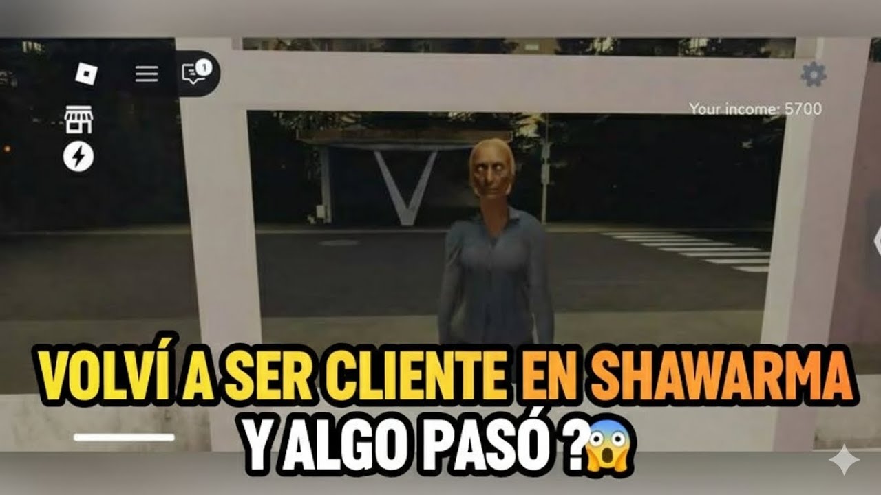 Siendo de nuevo un cliente en shawarma #viral #roblox #shawarma 