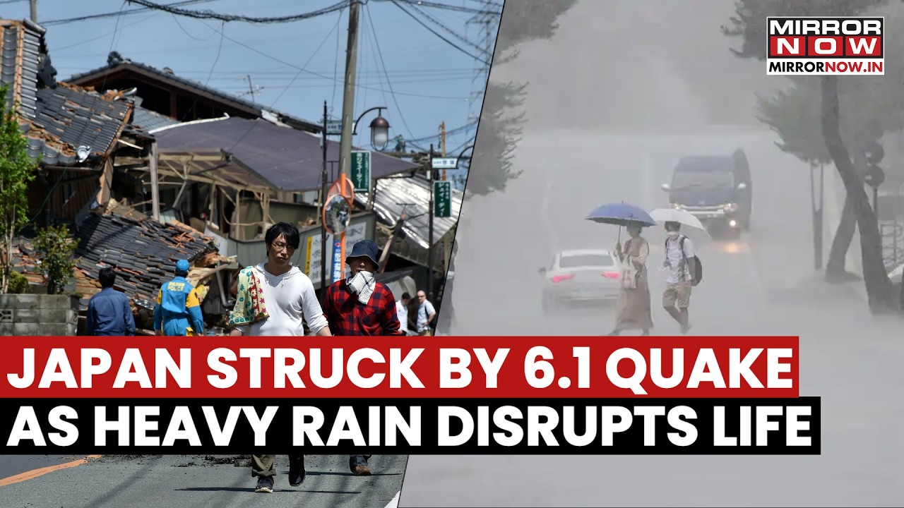 Japan Hit by 6.1 Quake Amid Torrential Rains &mdash; Chaos Unfolds as Cities Struggle to Cope | Watch