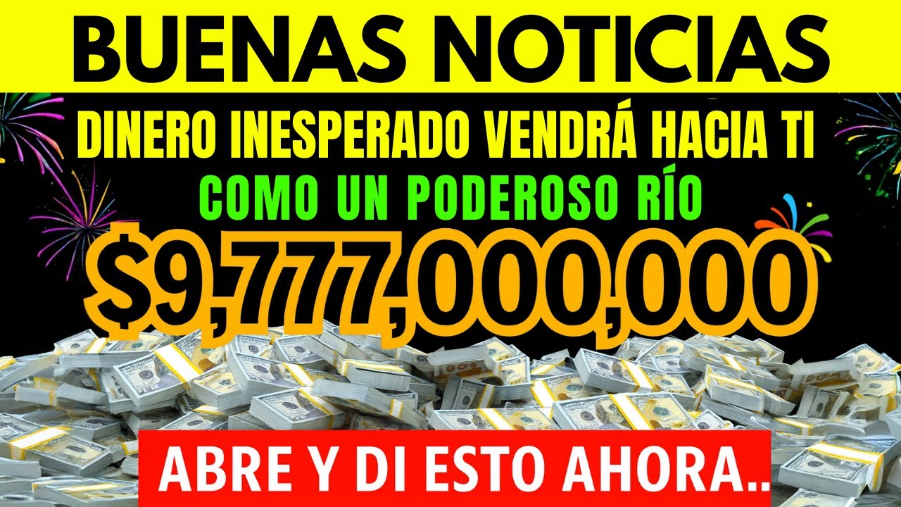 DIOS DICE: UN RÍO PODEROSO DE DINERO INESPERADO VIENE HACIA TI HOY… ¡DI ESTA ORACIÓN ANTES DE QUE