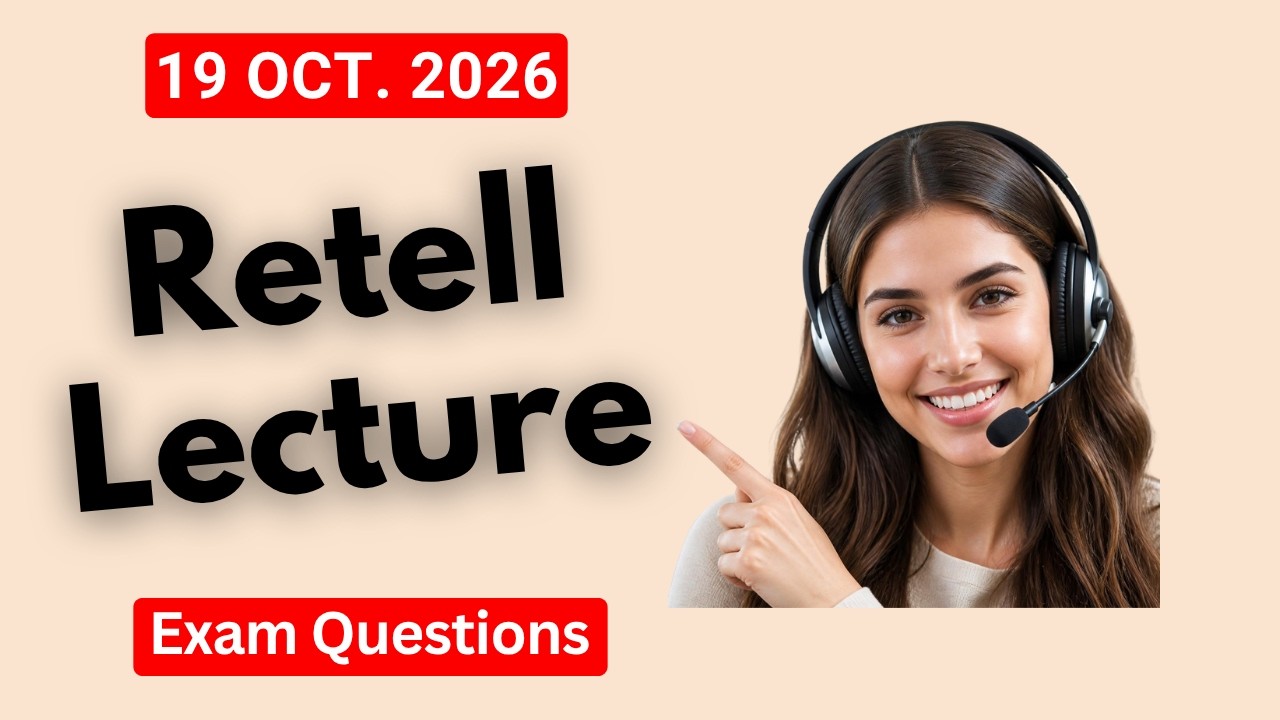 PTE Retell Lecture | OCTOBER EDITION 2026