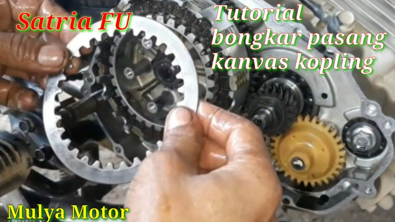 Cara bongkar dan pasang kanvas kopling SUZUKI FU