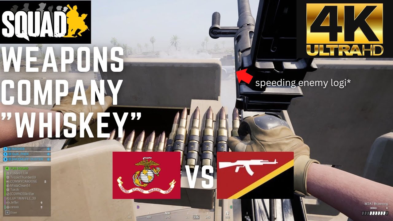 Squad - USMC vs INS - Al Basrah Invasion - MG - (4K)