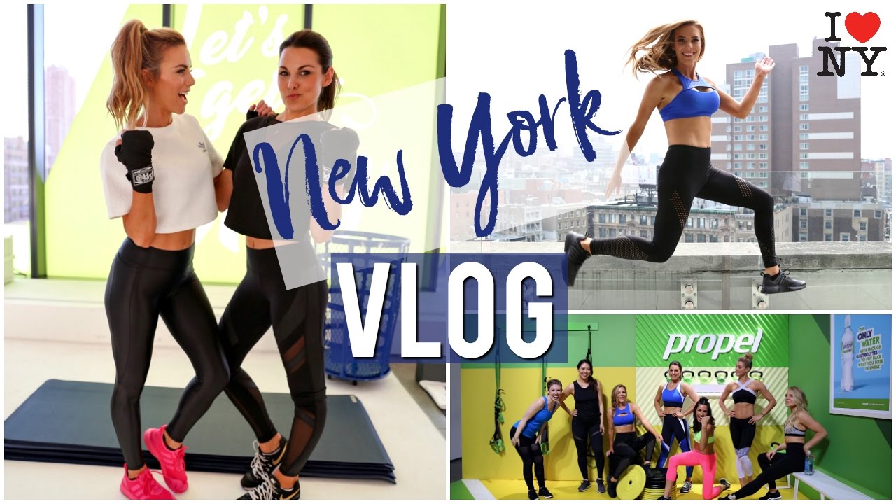 VLOG: NYC Trip '17 | Intense Workouts , Champagne Popsicles & Being a Tourist!