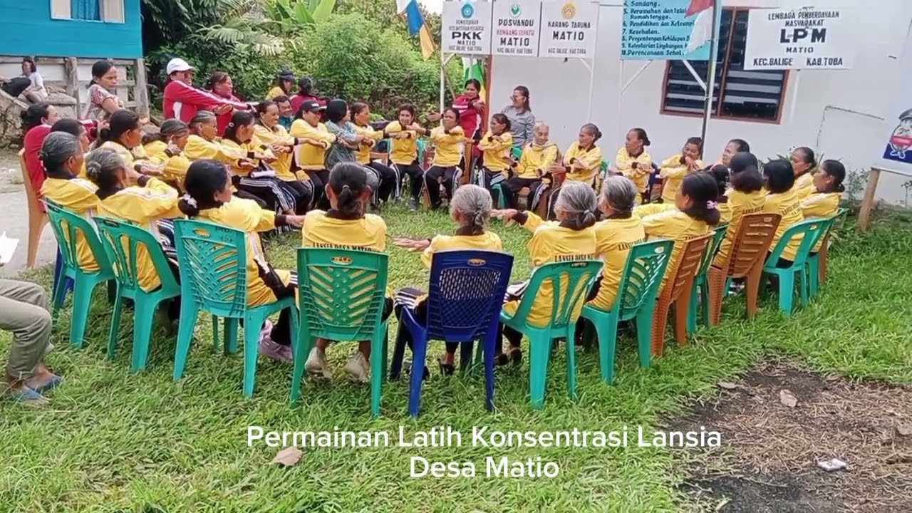 Permainan Latih Konsentrasi Lansia Desa Matio @puskesmastandangbuhit292