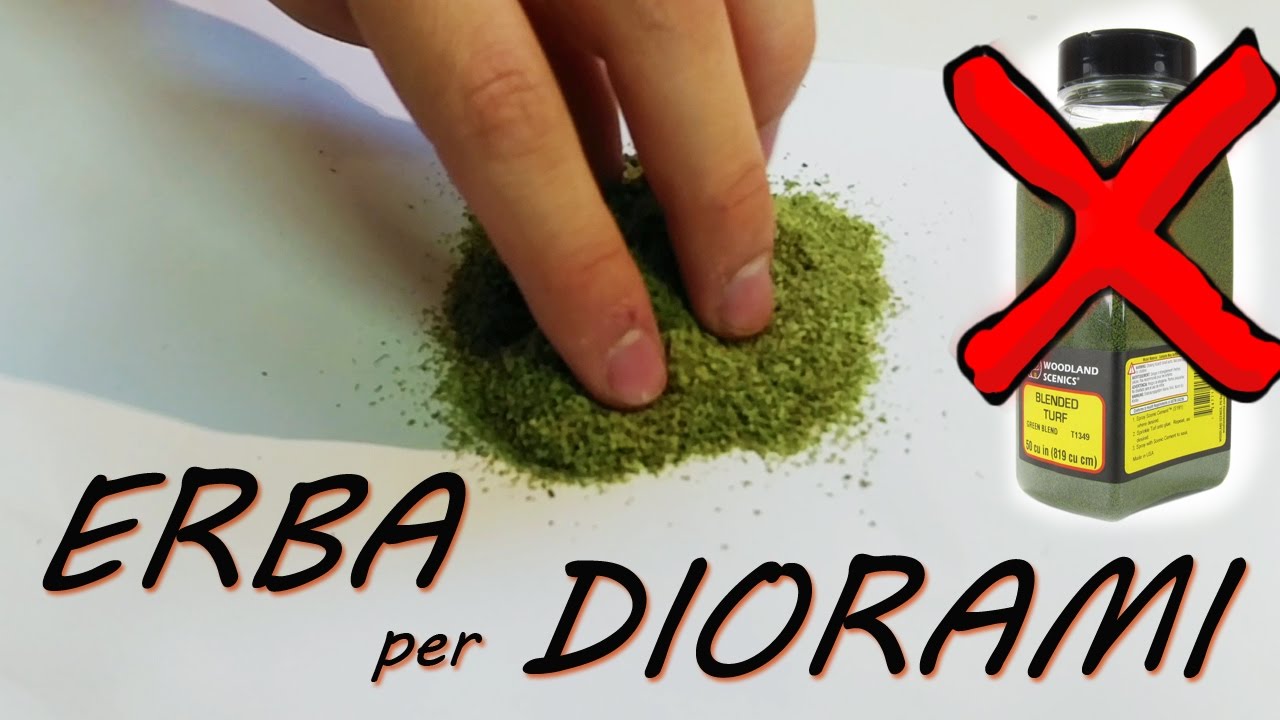 MATERIALI X DIORAMI FAI DA TE | Prato inglese