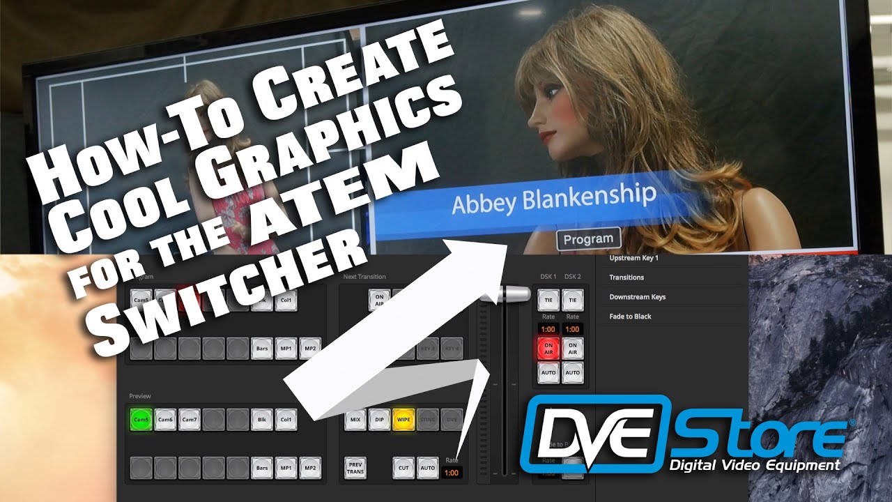 How to Create & Use a Lower 3rd Graphic [with alpha] for Blackmagic ATEM Switchers