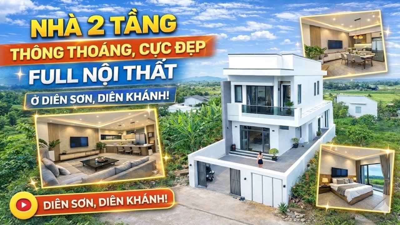 REVIEW NHÀ 2 TẦNG THÔNG THOÁNG, DIÊN KHÁNH - KHÁNH HÒA (THUỘC DIÊN SƠN CŨ)