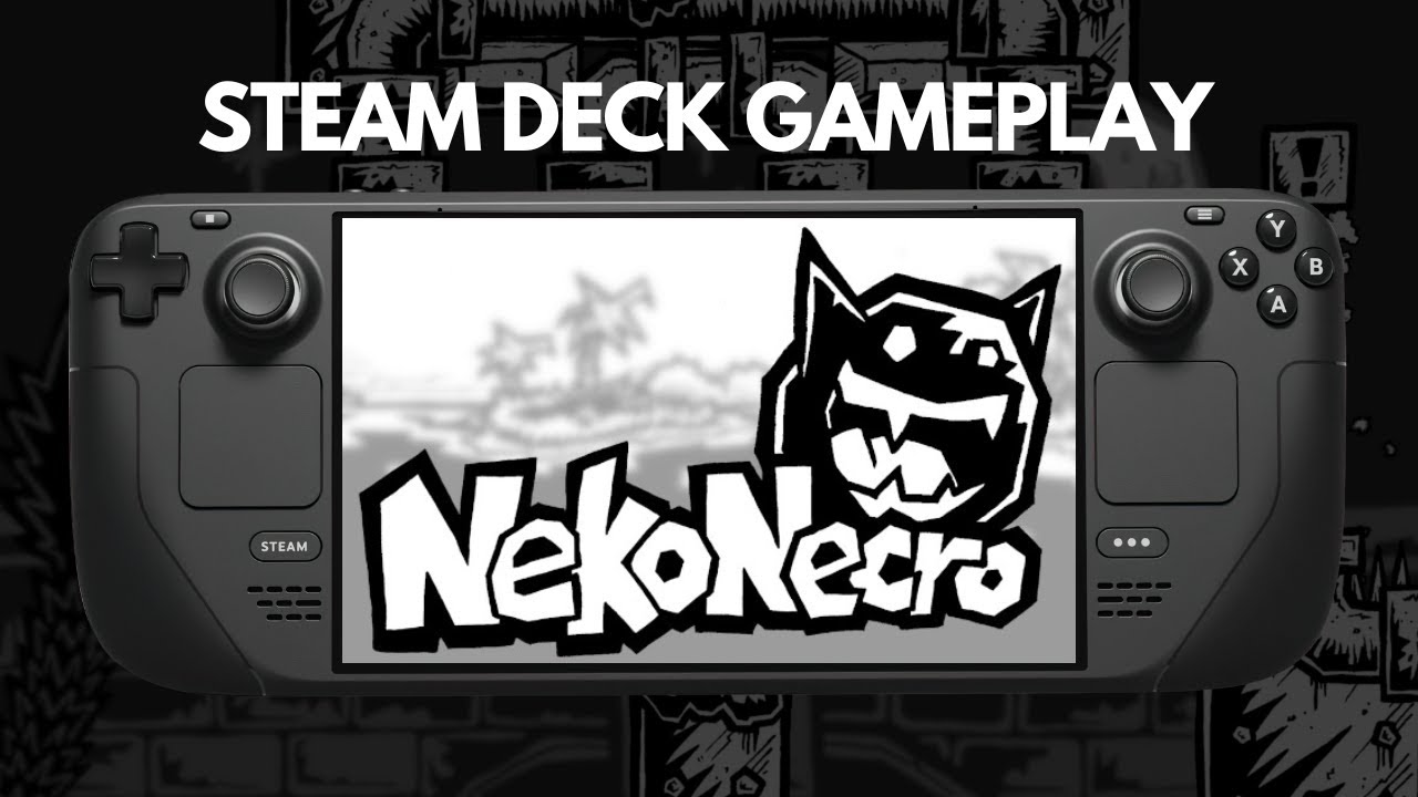NekoNecro on Steam Deck | Stylish black & white platformer