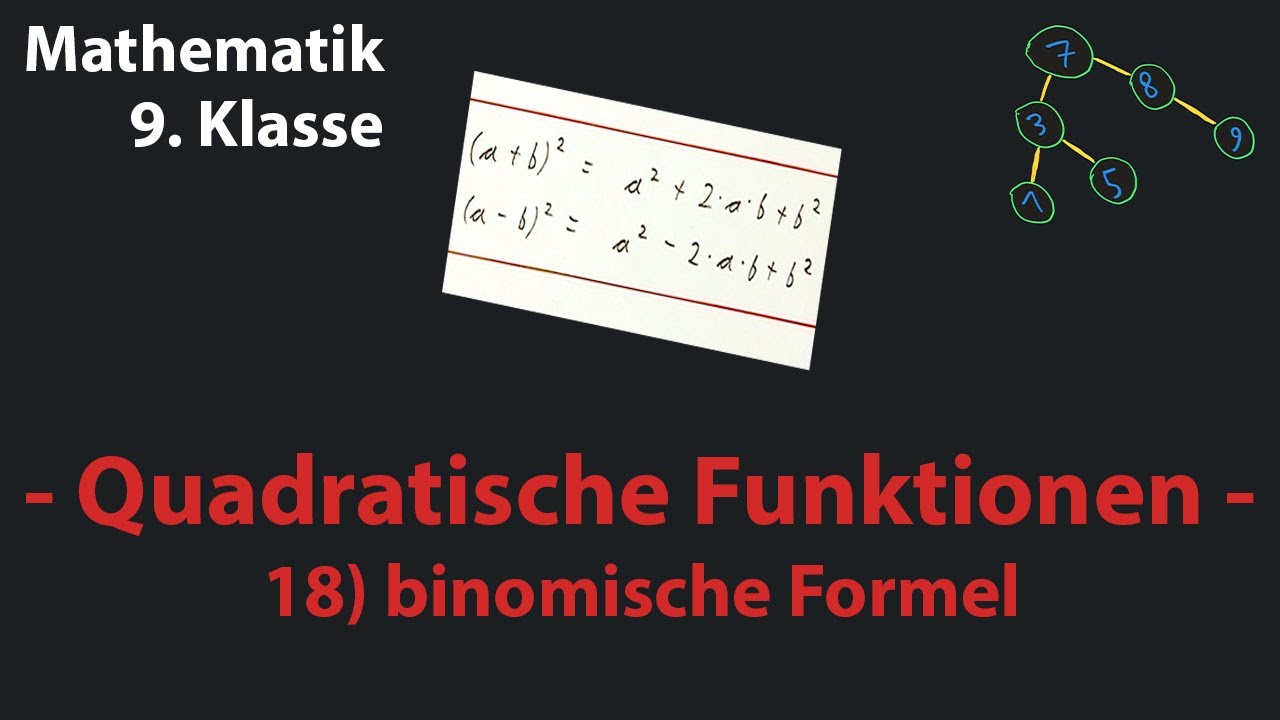 18 binomische Formel (quadratische Funktionen)
