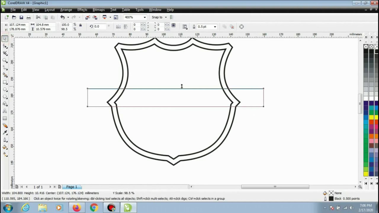 cara membuat logo barcelona di corel draw