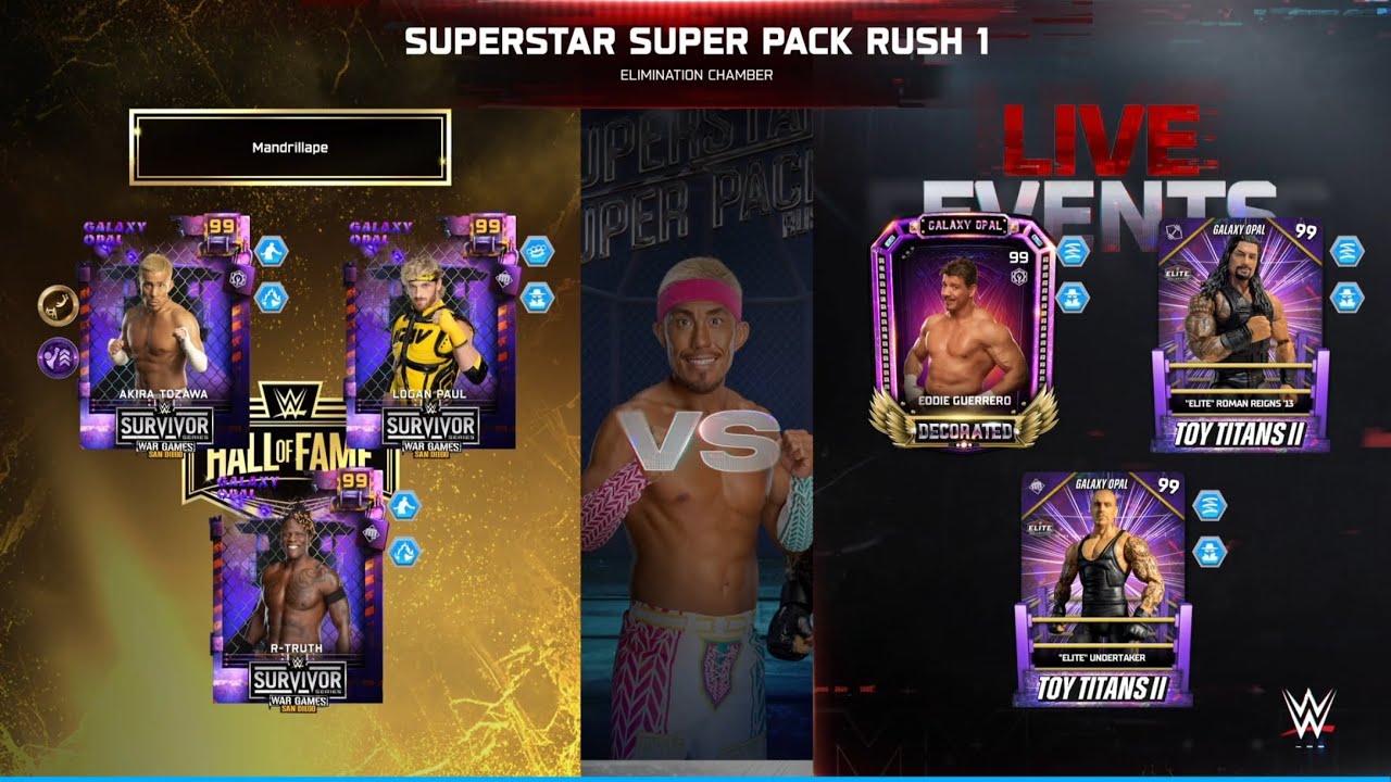 WWE 2K25 MYFACTION LIVE EVENT SUPER PACK RUSH WORK THROUGH ( PS5 )