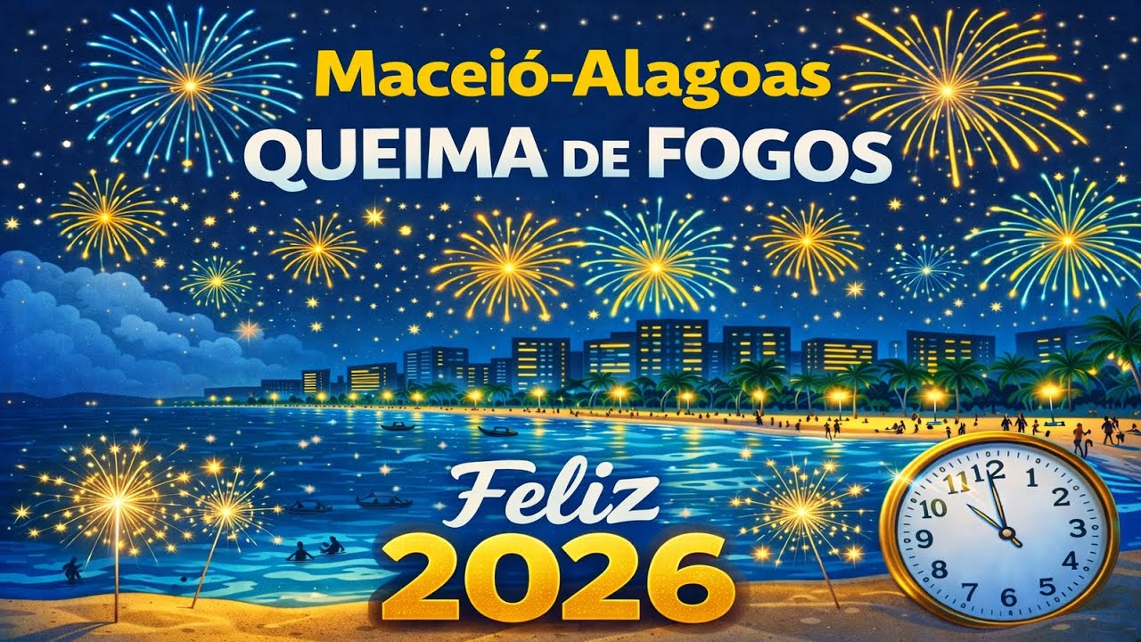 QUEIMA DE FOGOS - MACEIÓ ALAGOAS ORLA DE JATIÚCA 