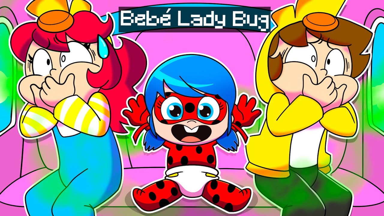 ADOPTO a BEBÉ LADY BUG 🐞 PatOni y Patita SON PAPÁS 👶🏻 en Minecraft