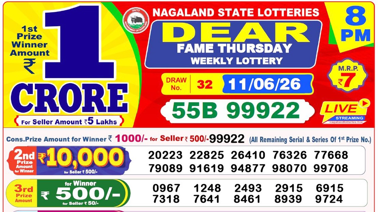 Lottery Live today 8pm 11.06.2026