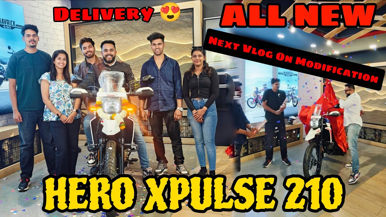 ComeBack with my All New Hero Xpulse 210♥️| 300Km Ride to Take New Bike Delivery 🔥❤️