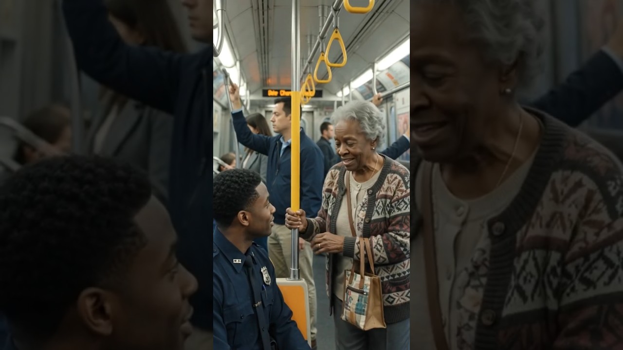 Have my seat! 💺 Cop in Subway JOKE 🤣🤣 #joke #humor #tomaslubelecjokes