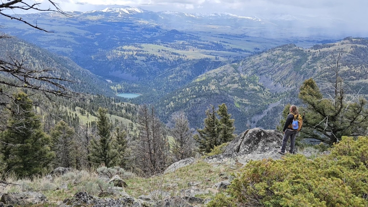 Stormy Spring Hike to a Patrol Cabin on Yellowstone National Park's Northern Boundary.