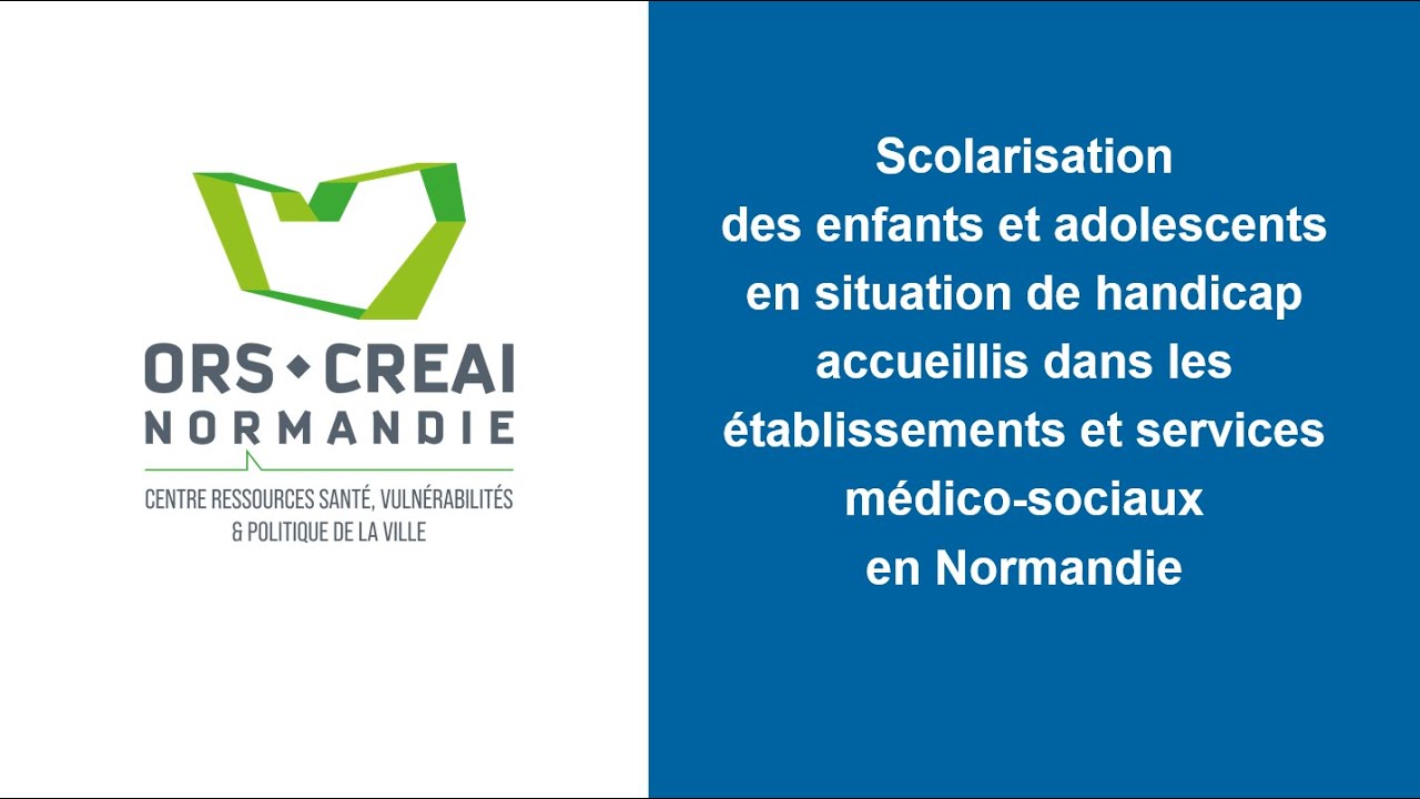Scolarisation des enfants et adolescents en situation de handicap accueillis dans les ESSMS