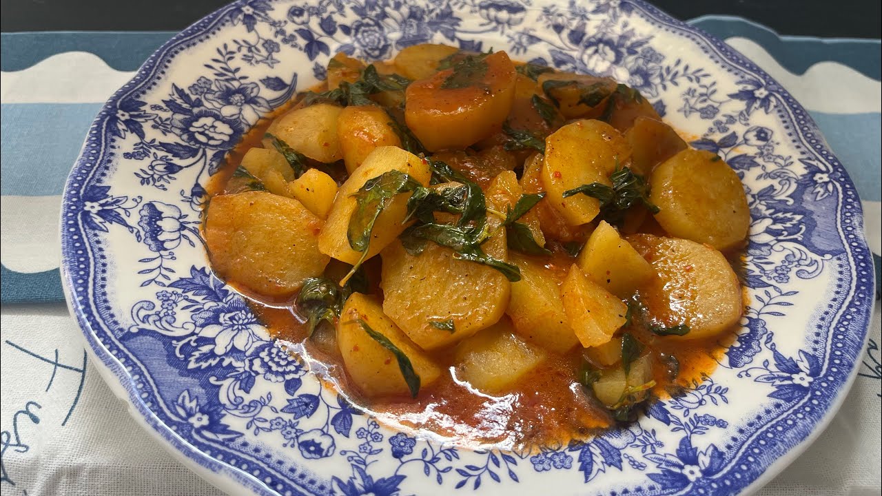 Batata fliou ( menthe pouliot ) بطاطا فليو على أصولها