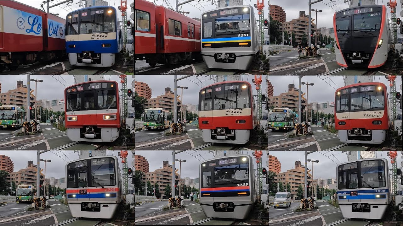 1時間に○○本も通過　平日朝の品川第一踏切は京急がいっぱい