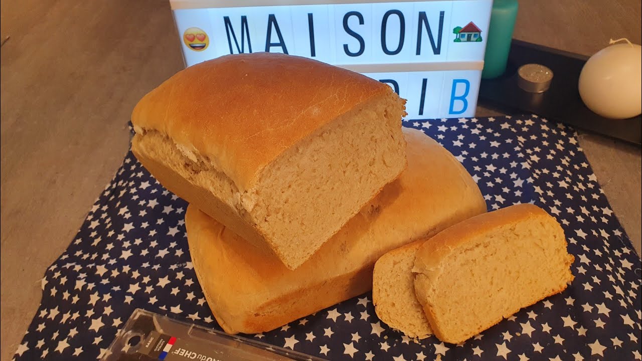 Recette PAIN de MIE au LEVAIN NATUREL (super facile )