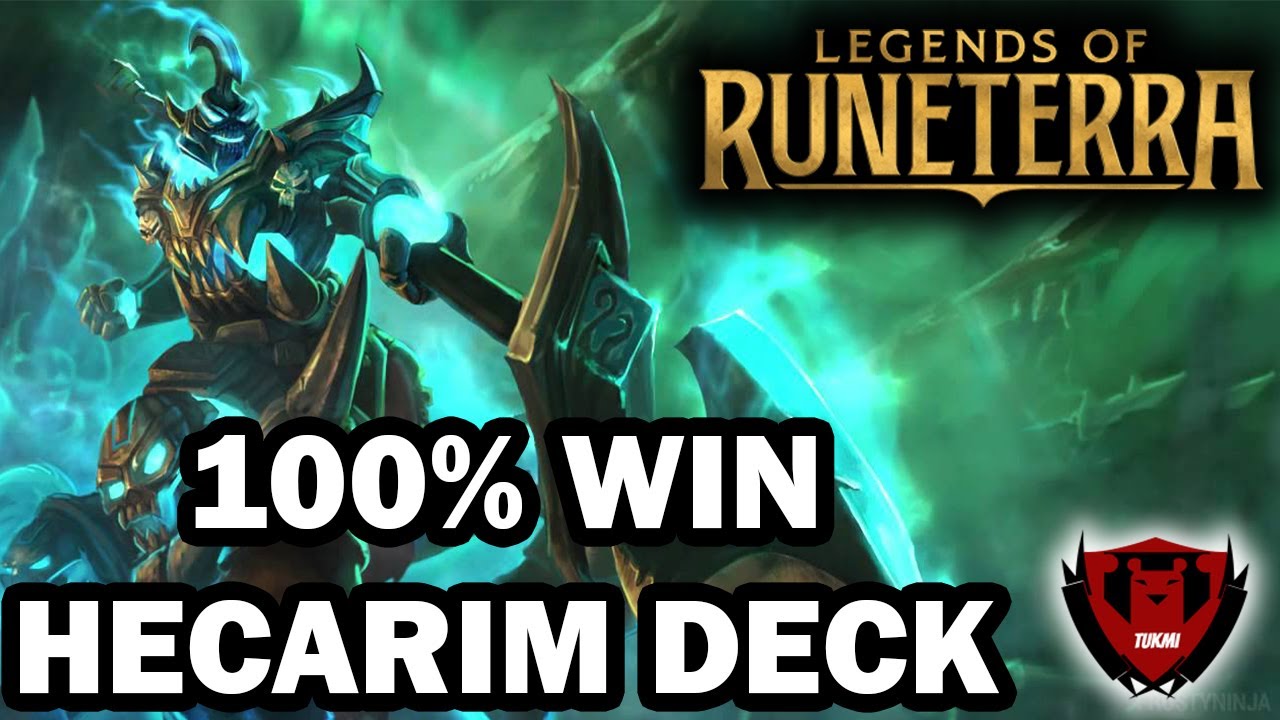 100% WIN HECARIM DECK | POWER OF SHADOW | Legends of Runeterra Deck