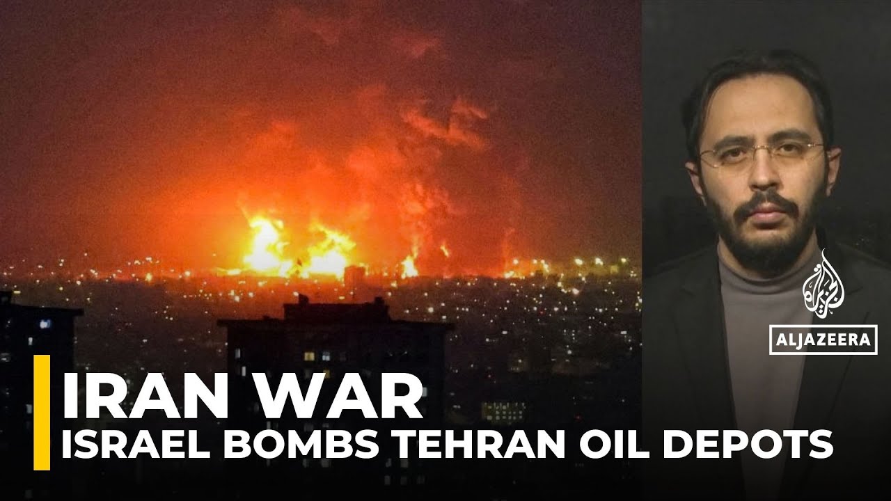 Israeli strikes hit Iran oil refineries as Tehran wakes under thick smoke