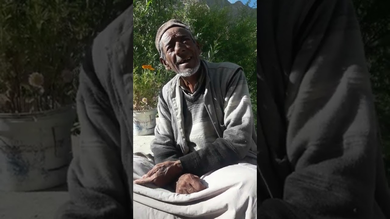 Folk singer Master Hussain  Silmo Kargil Ladakh.