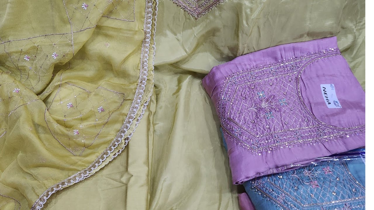✨ Beautiful Embroidered Suit Set ✨| Party Wear | Festive Collection |